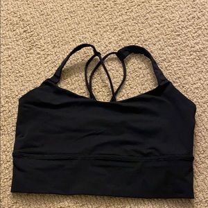 Lululemon longline free to be bra, black size 6